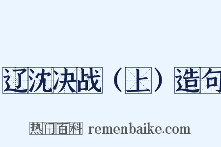 辽沈决战（上）造句是什么意思的图片
